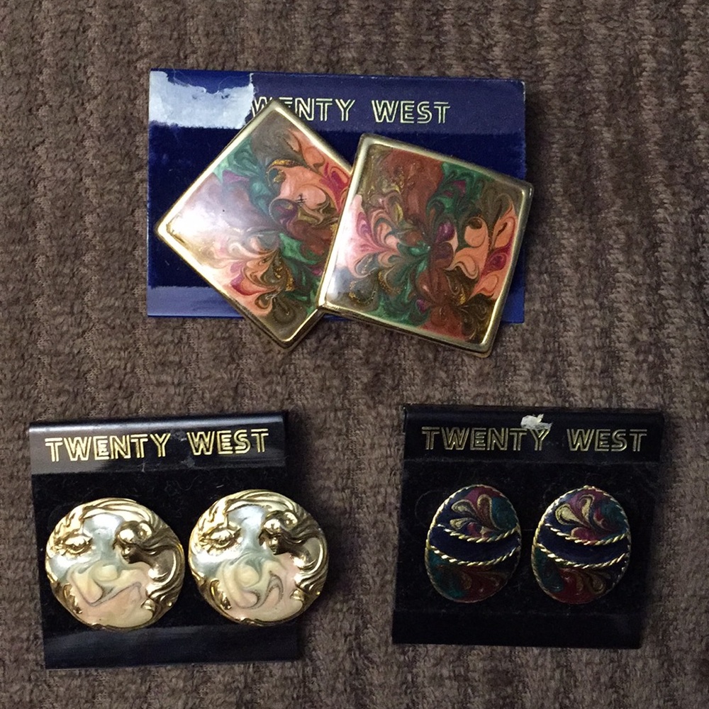 {Vintage} bundle of Twenty West Earrings